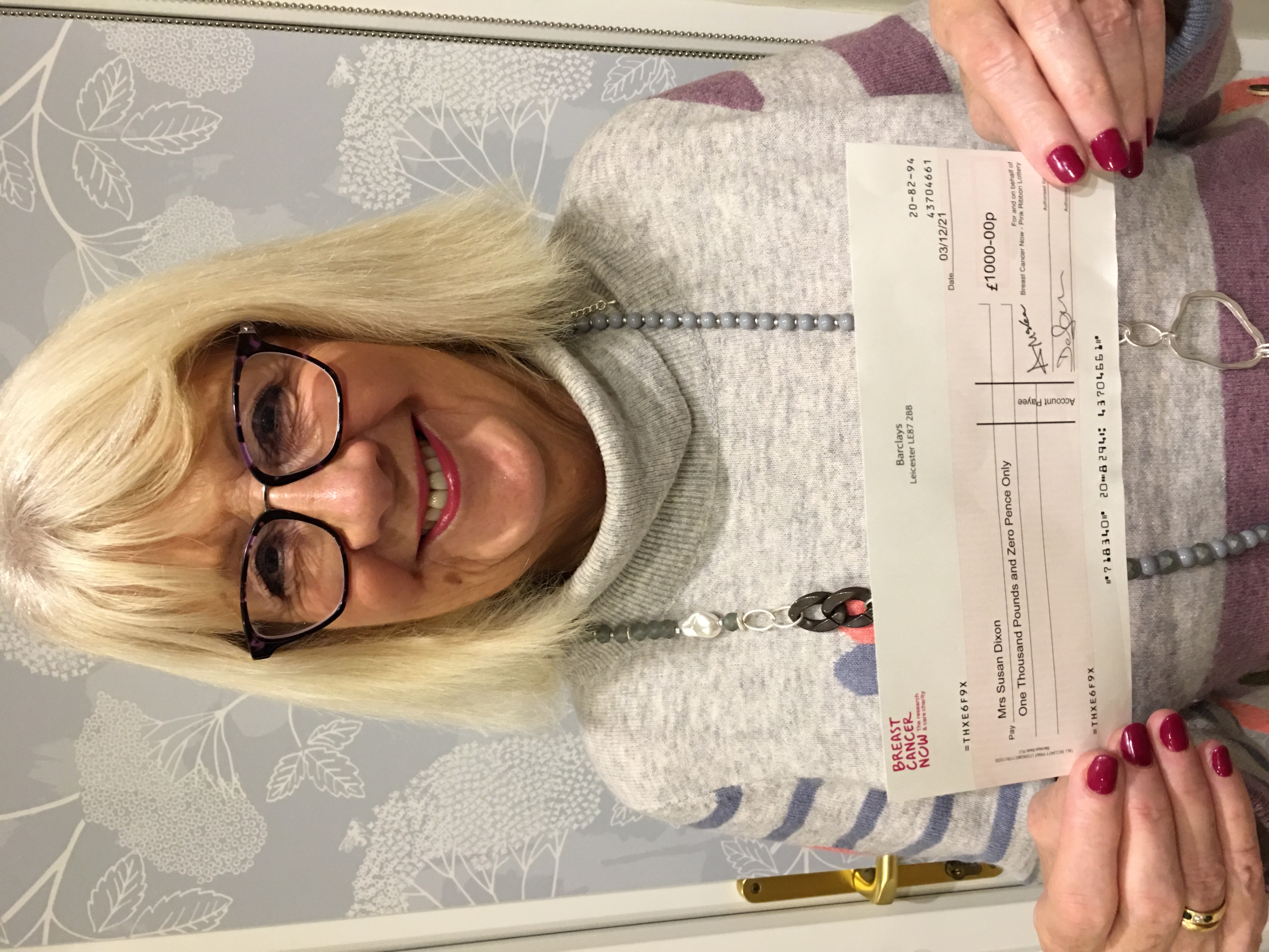 Mrs Dixon from Cheshire